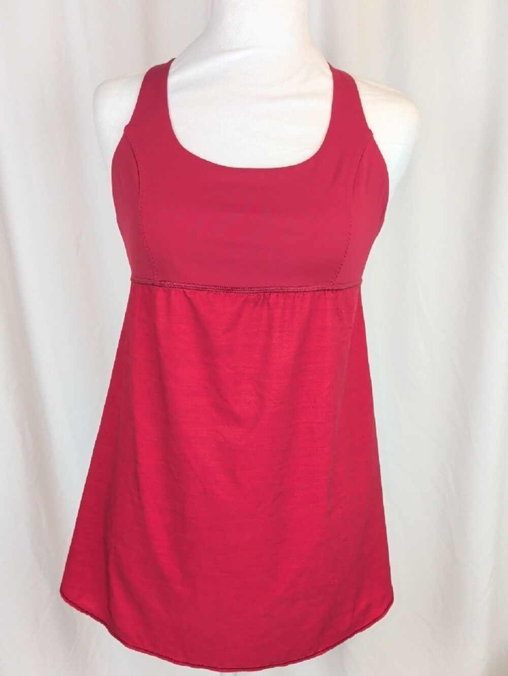 lululemon athletica Red Scoop Neck Tank